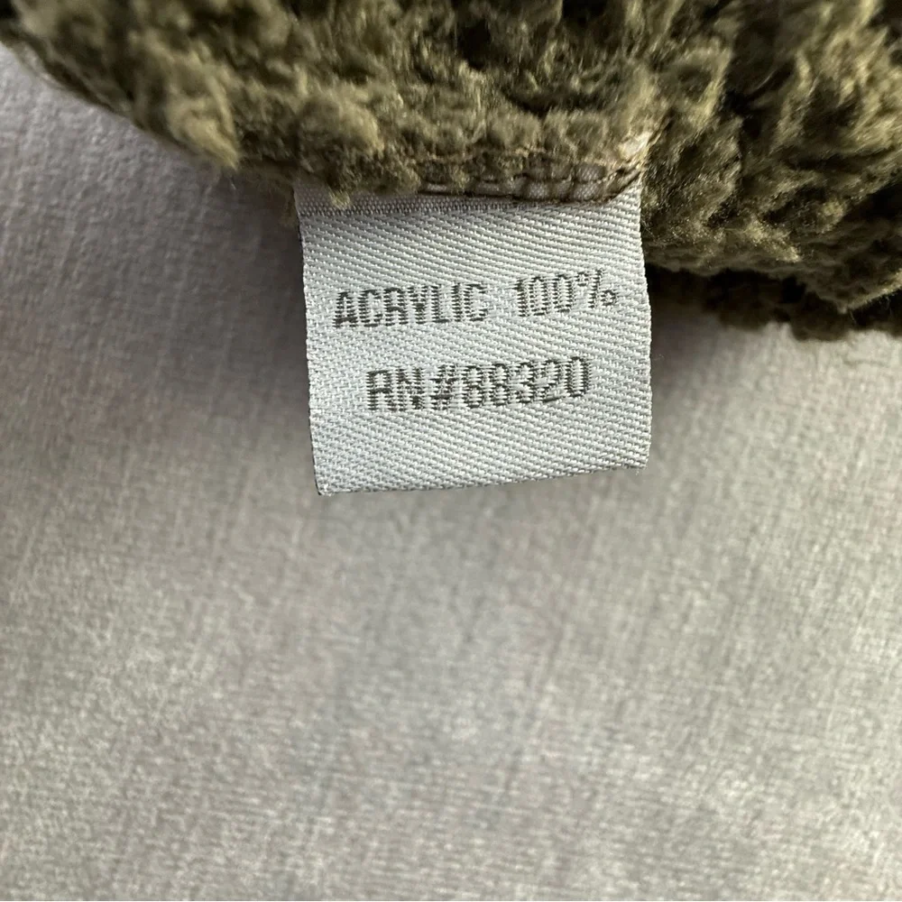 C.C Kids Beanie Olive Green Knit‎ Winter Hat Acrylic Ribbed RN 88320